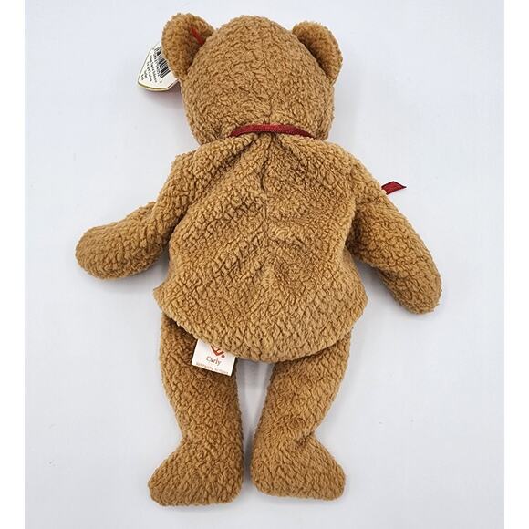 1993/1996 Original TY Beanie Baby Curly Brown Bear, The Beanie Babies Collection - Picture 4 of 11